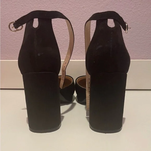 Kelly & Katie Black Block Heel Dress Shoes - Picture 5 of 8